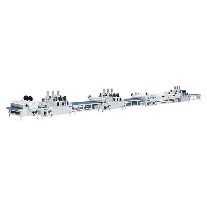 G3 Uv Roller Coating Machine Flooring Painting Surface Machine Woodworking Production Line